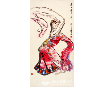 藏族舞 藏族舞136X68cm